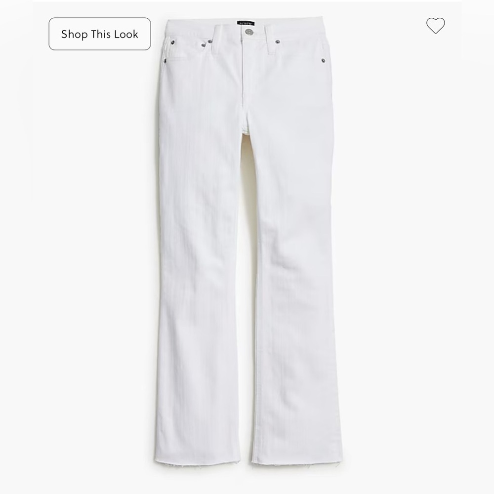 J.Crew Flare CropWhite Women's Jeans, Size 30